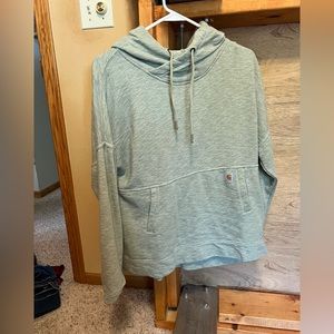 Cross neck hoodie